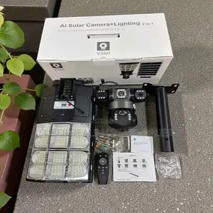High Performance 12mp 4g Solar CCTV Camera With Solar Street Light