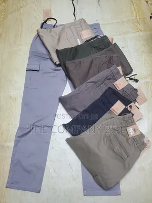 Quality Casual Side Pocket Hard Khaki Open Cargo Pants Waist 30_40
