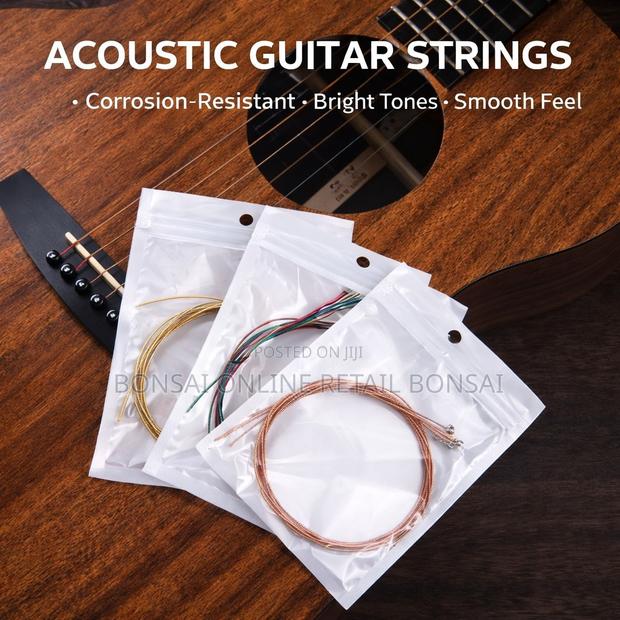 Acoustic Guitar Copper Strings 1–6 Set, Anti-Rust Bright Sound - thumbnail 5