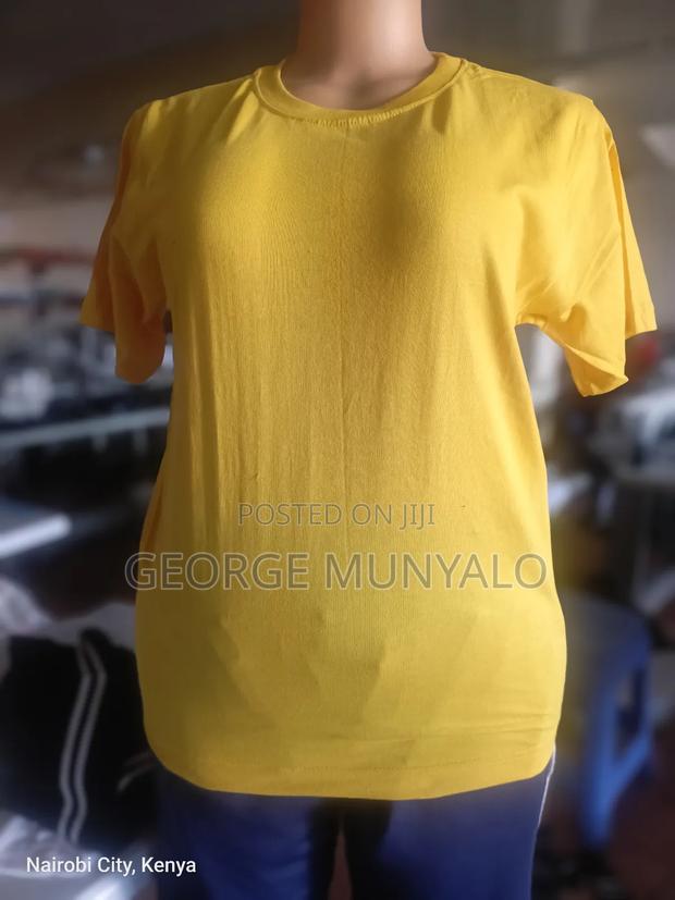 Quality Plain Yello T-shirt - thumbnail 3