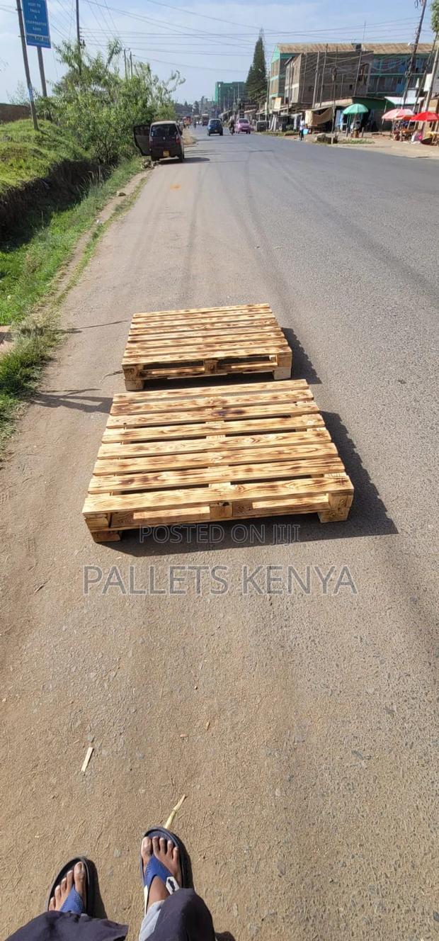 Rustic 4ft×6ft Pallet Bed-for Natural Wood Lovers.04 - thumbnail 2