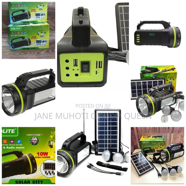 Gdlite Gd-2000a Solar Kit Portable Lighting System