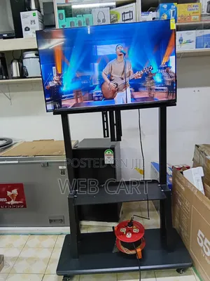 Tv Stand Trolley With Bracket and Shelf