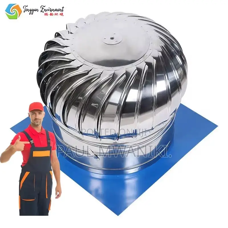 Industrial Roof Vent Fan None Powered Wind Turbine Fan / Roof Cyclone