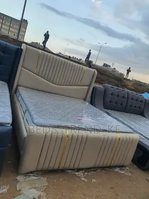 Fabric Upholstered 6 X 6 Bed