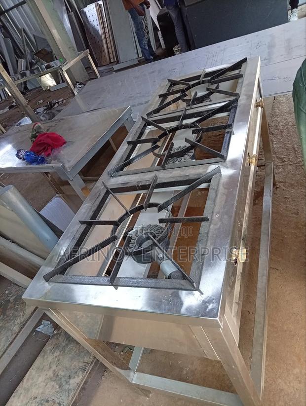 Commercial Three Burner Gas Cooker - main view