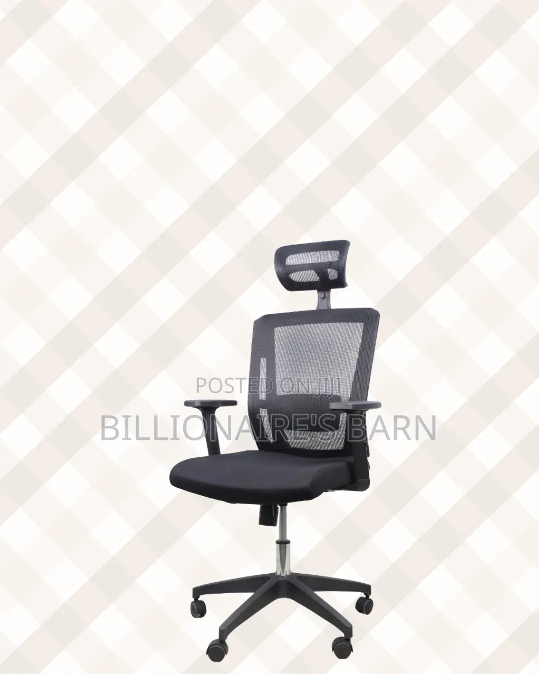 Ergonomic Mesh Task Chair for Work • Smooth Movement, Headrest Support