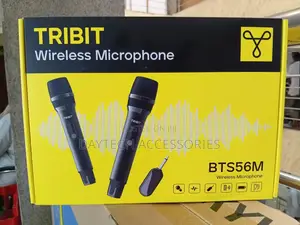 Tribit Wireless Microphone Dual Handheld Cordless Mic System Black