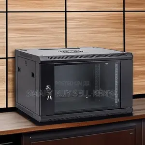 6u Wall Cabinet, Quick Release Front Door Easy Cable Entry