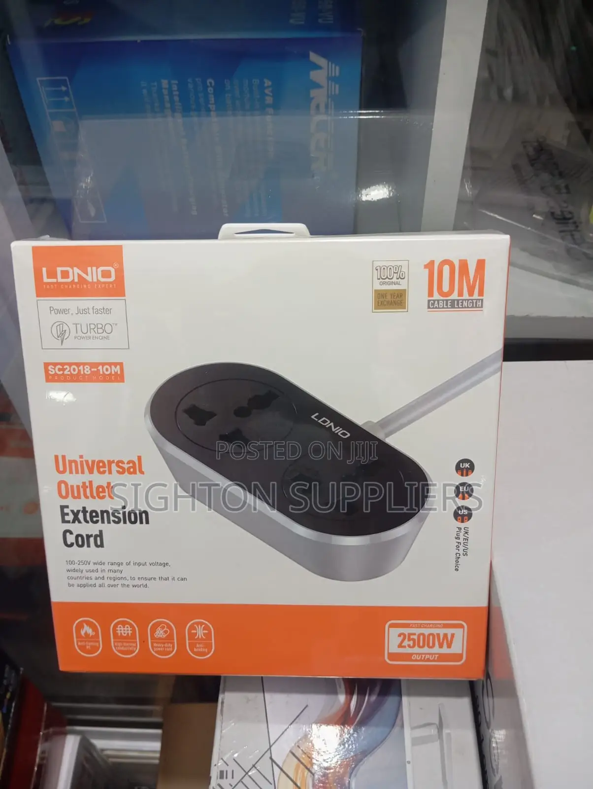 Ldnio Sc2018 10m 2 Ac Universal Power Extension Socket