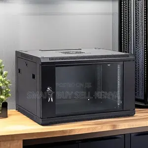 6u Data Cabinet, Vented Side Panels Lockable Front Door