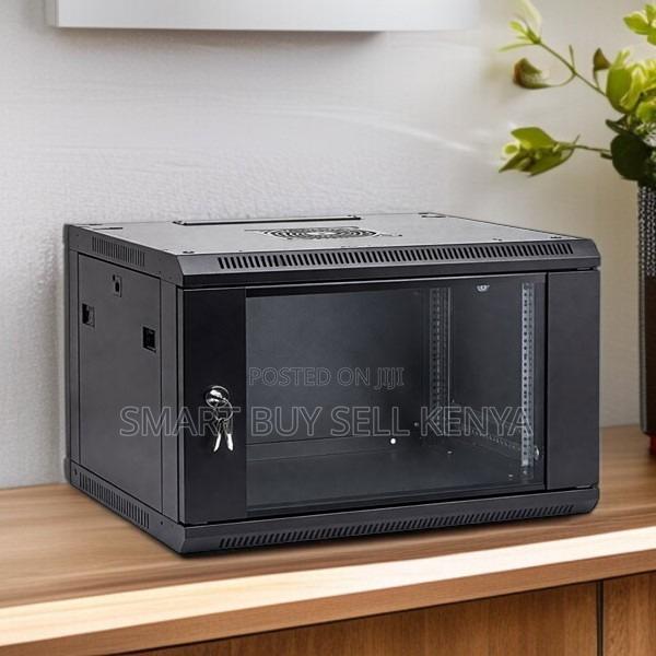 6u Wall Cabinet, Adjustable Front Rear Profiles Easy Mounting