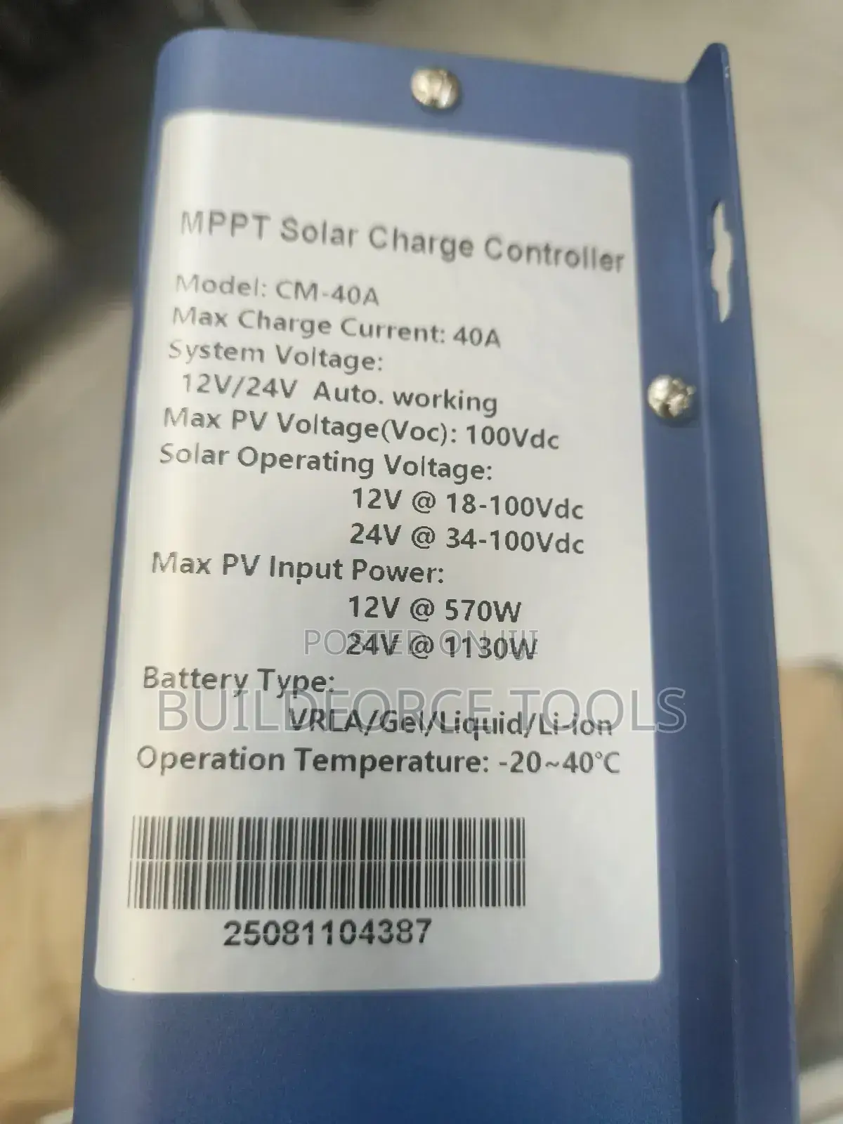 MPPT 40!Amps Solar Charger Controller