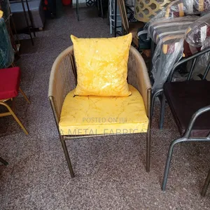 Mustard Woven Chair for Restaurant and Outdoor Use.