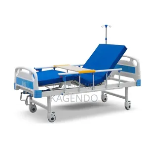 2-Crank Abs Hospital Bed + Overbed Table – Comfort Convenience