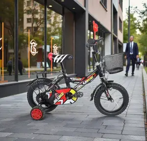 12,14,16 Inch 2–11 Years Kids Cute Cartoon Bike With Sparkle Stickers