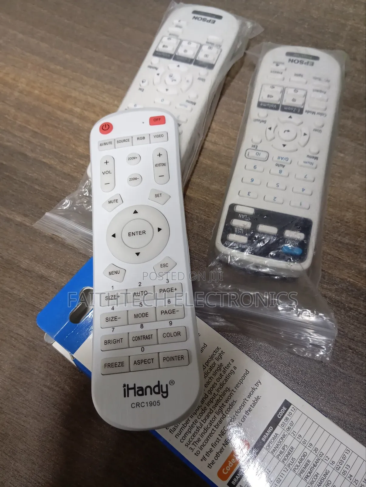 Epson W51 Remote Control