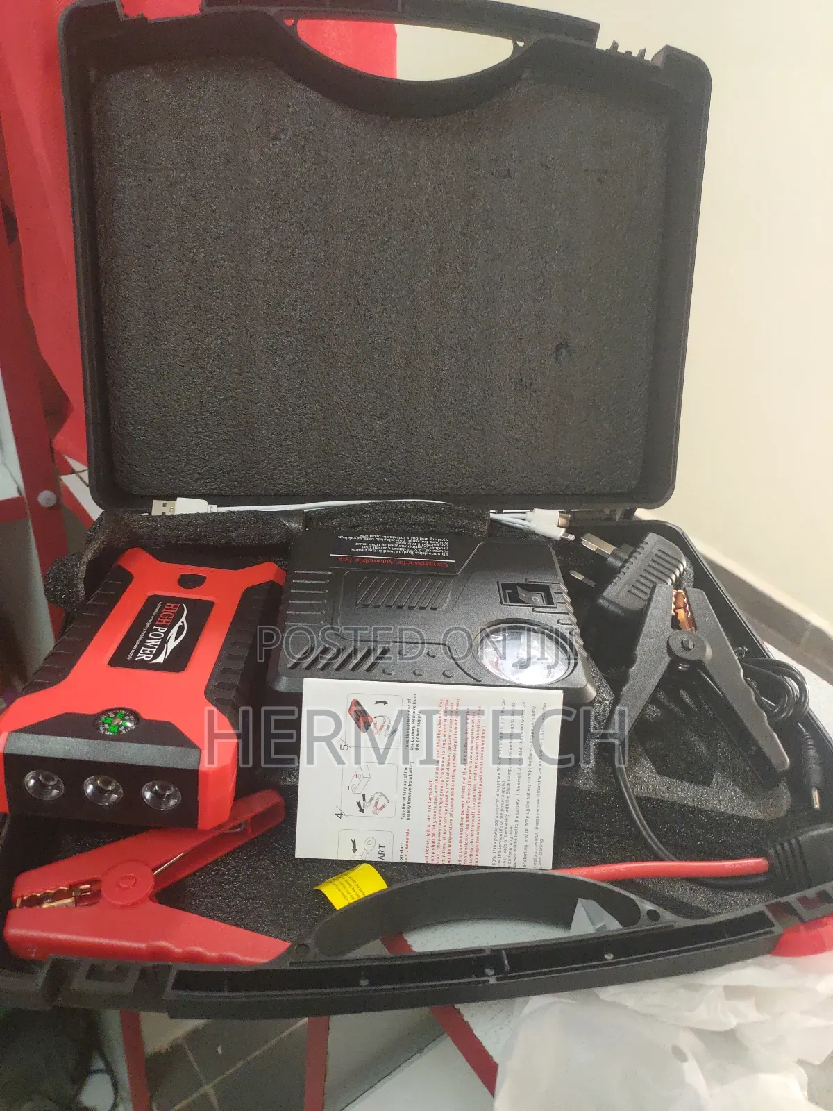 Car Jum Starter Kit 12v for All Cars With 12v Bettery
