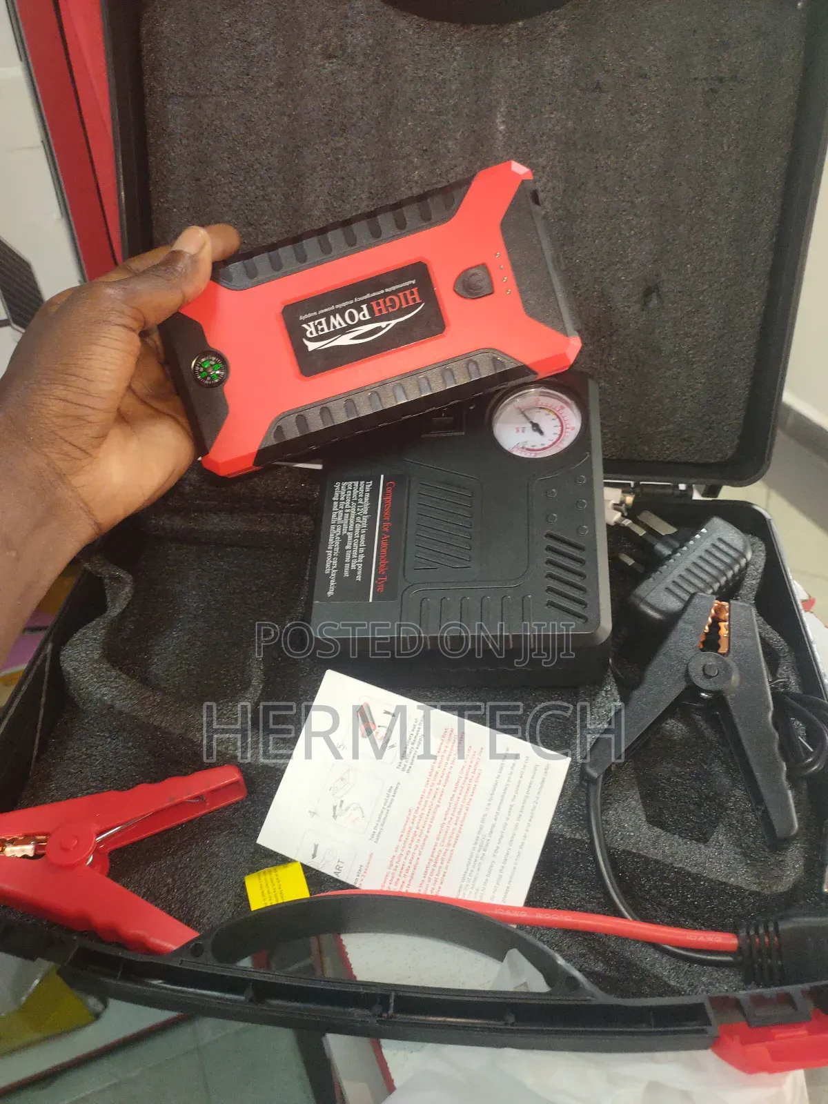 Vehicle Jump Starter Kit Full Kit for Cars With 12v Battery Voltage