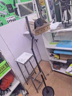Floor Telescopic Cantivelever Stand to Hold Tablet Phones 360 View