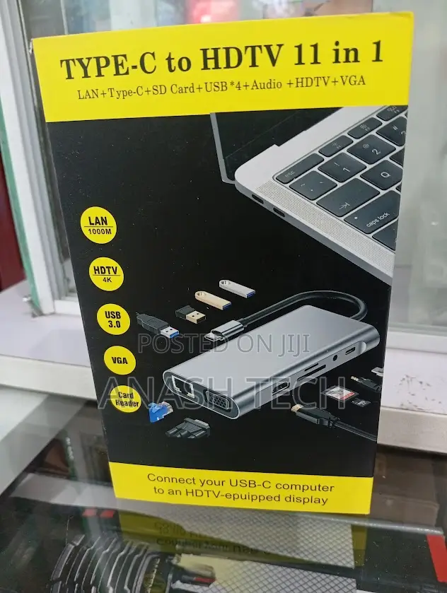 Generic Type C to Hdmi 11 in 1 Adapter Docking Station