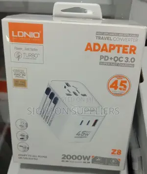 Ldnio 3 Usb Ports 45w Gan Travel Adapter Z8