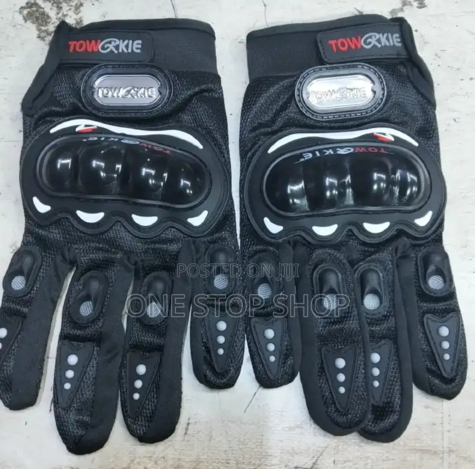 Black Full Riders Gloves