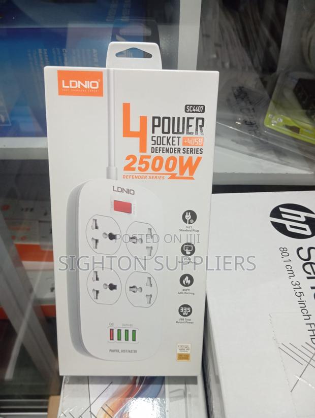 Ldnio 4 Ac Outlets Universal Power Extension Cable (Sc4407) - main view