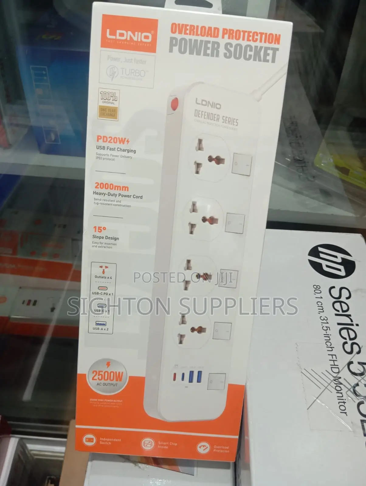 Ldnio 4 Ac Outlets Universal Power Strip Sc4408
