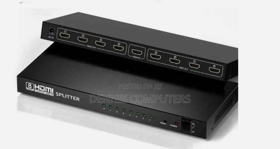Hdmi Splitter 1 in 8 Out 1×8 / 8 Port Eight Outputs Distribution Repe