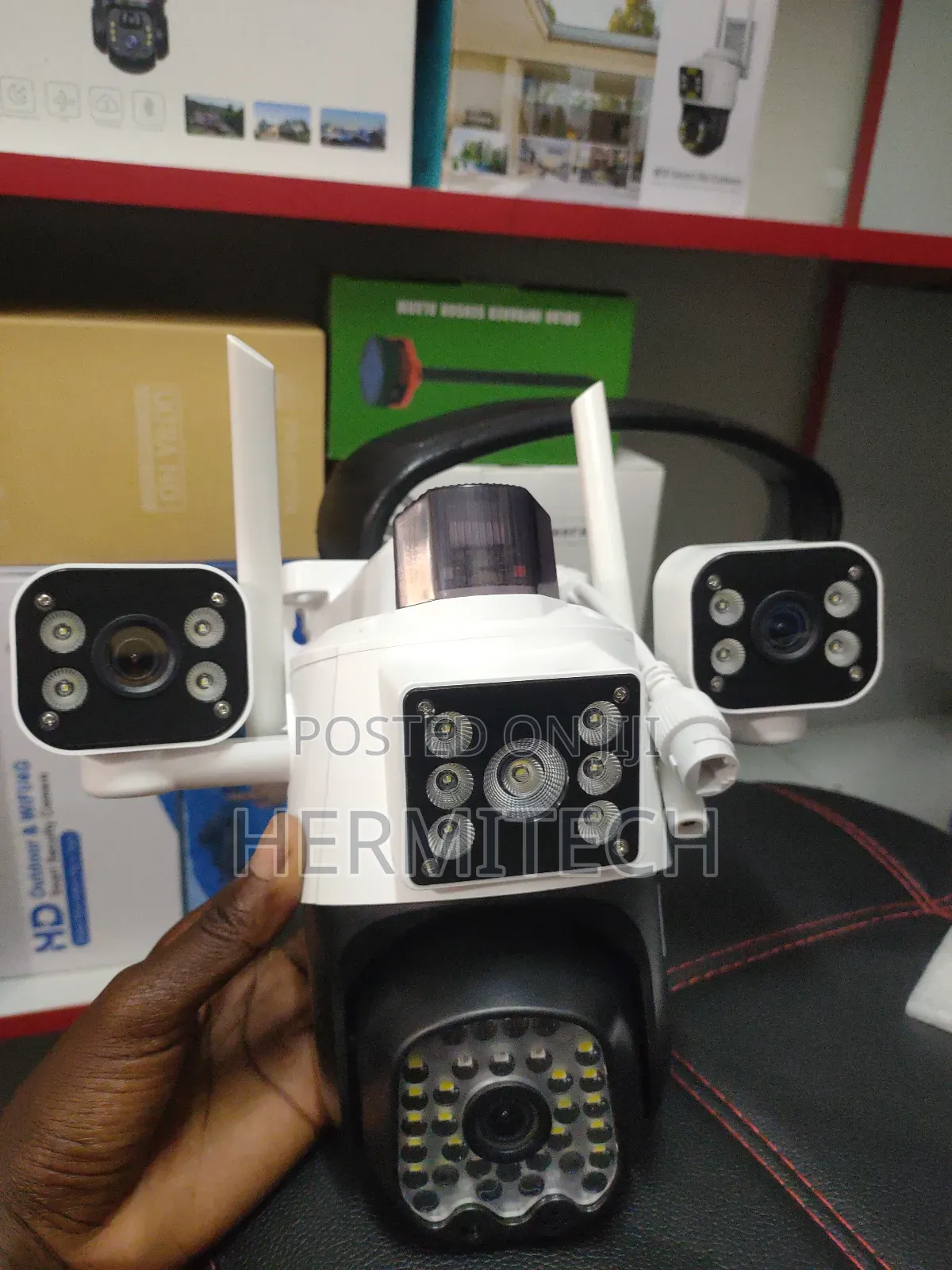 Tripple Lens Wifi Model With Alarm Siren and Ethernet Port