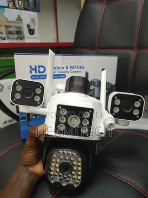 Wifi Model Triple Lens Camera With Ethernet Port and Strobe Light