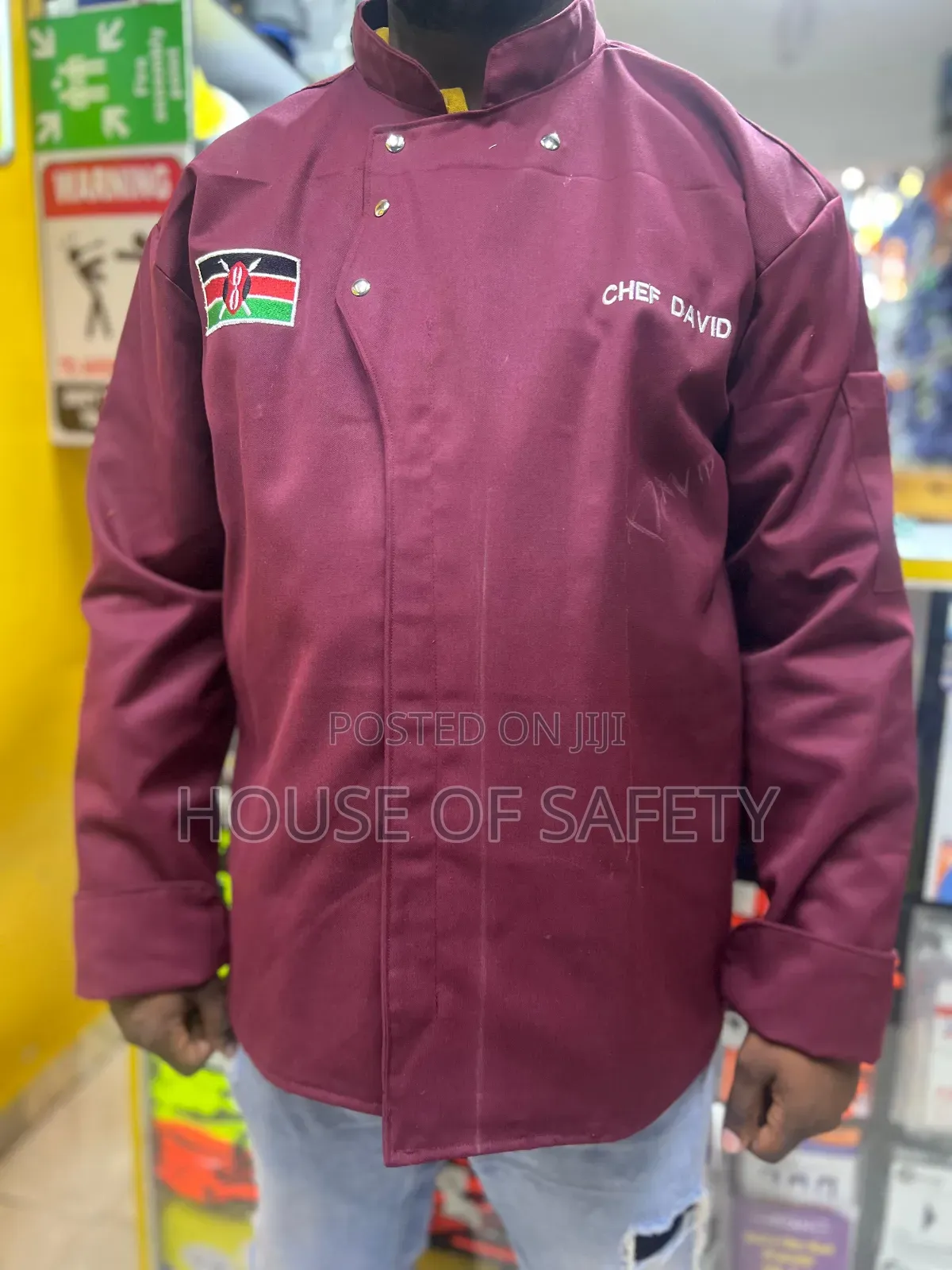 Durable Weavemaroon Chef Coats