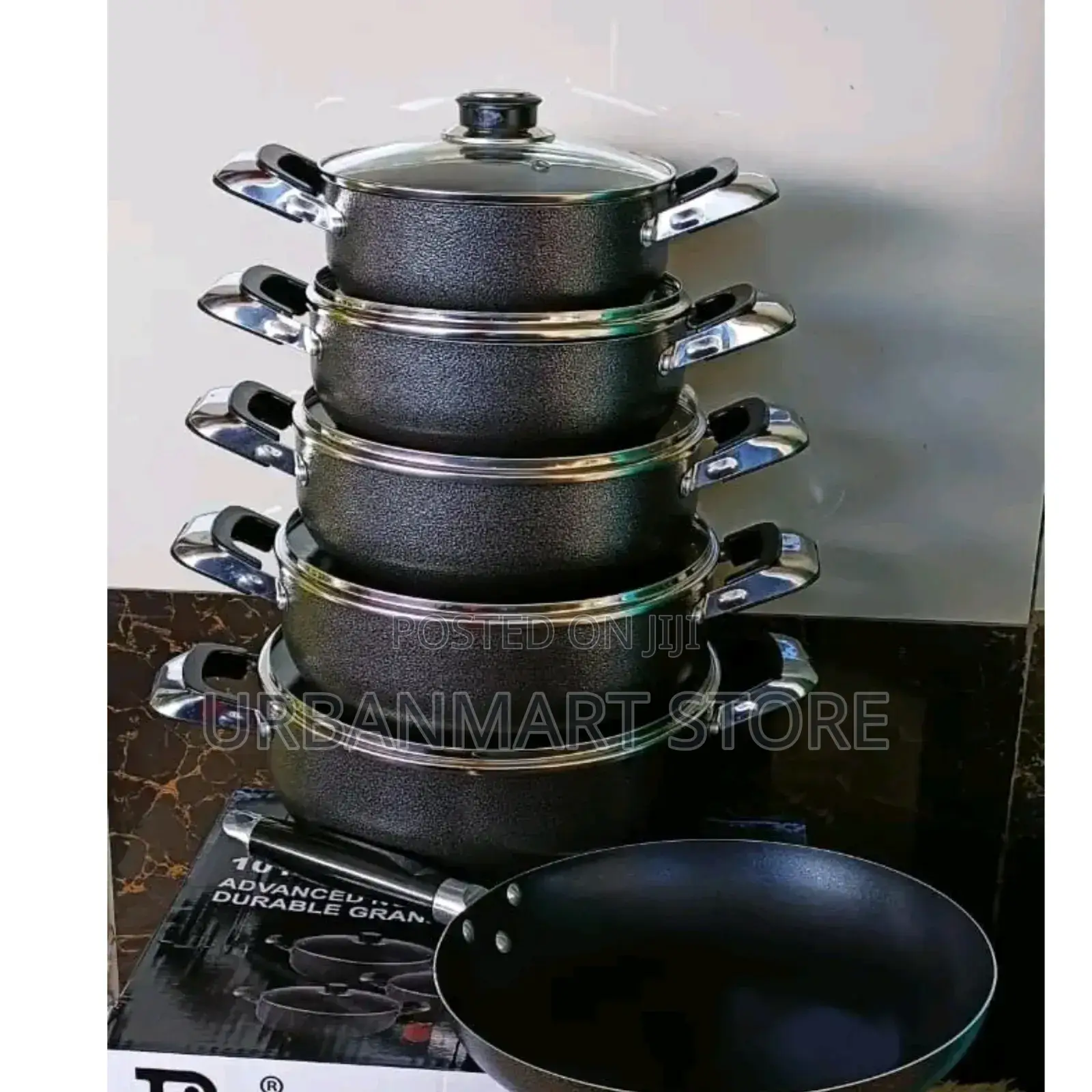 10pcs Jp Nonstick Kitchen Set Special Offer, Free Pan