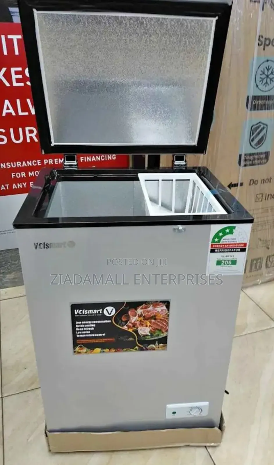 Volsmart 110 Litres Heavy-Duty Freezer for Home Commercial Use