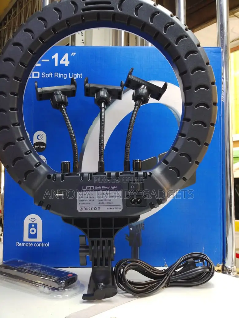Rl-14 14′′ Led Ring Light With Tripod Stand & Remote