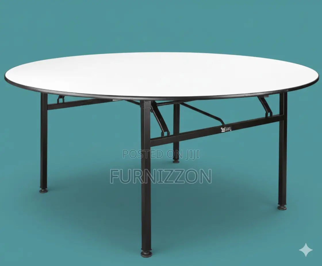 Premium 1.5 Meter Wooden Round Foldable Table