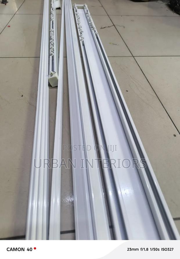 White Aluminium Curtain Rails White Aluminium Curtain Rails