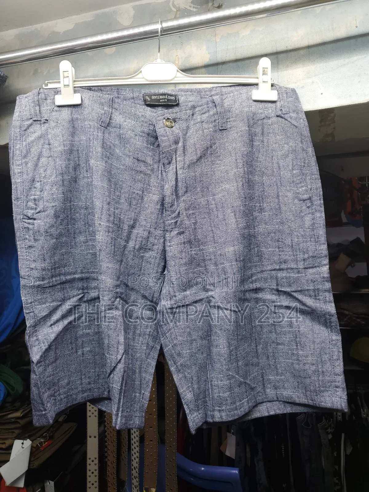 Quality Cotton Men Casual Plain Linen Shorts