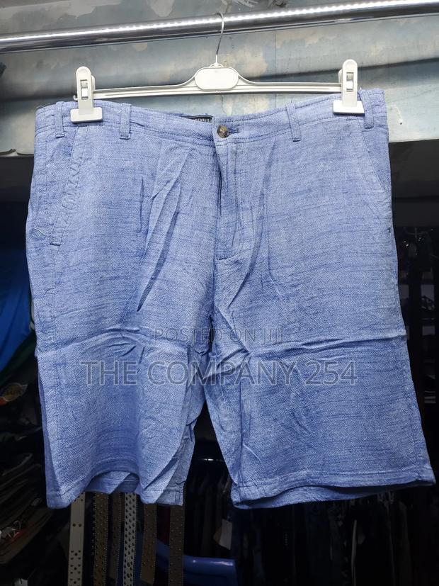 Quality Cotton Men Casual Plain Linen Shorts - thumbnail 4