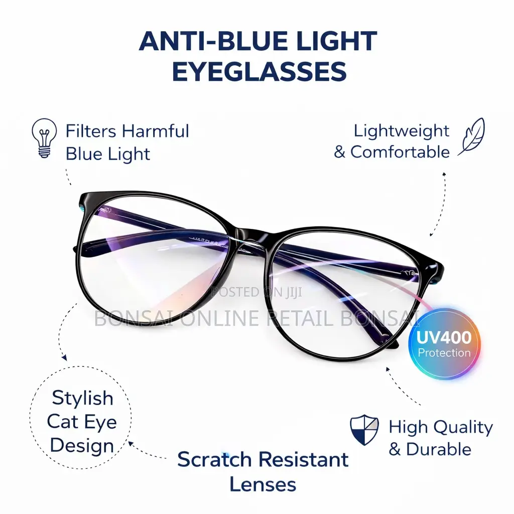 Anti Blue Light Computer Glasses for Men Women Square Frame