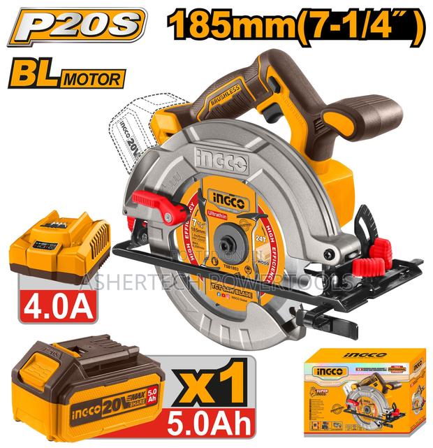 Ingco Csli18513 Cordless Circular Saw 185mm 20v