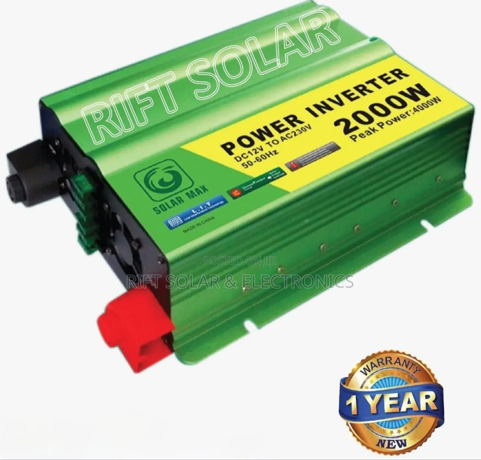 2000 Watts - 12 Volts Solarmax Cosine Power Inverter