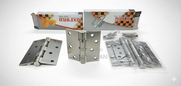 Silver Door Hinges. 2 PCS 4 " Hinge