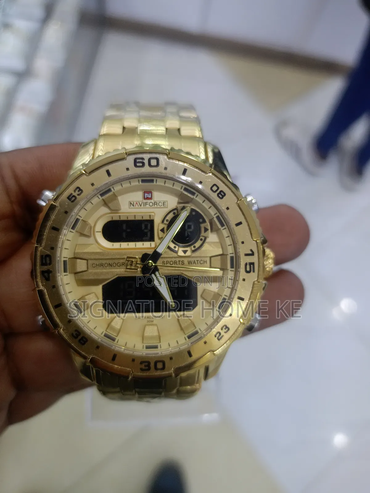 Naviforce Watch- Gold