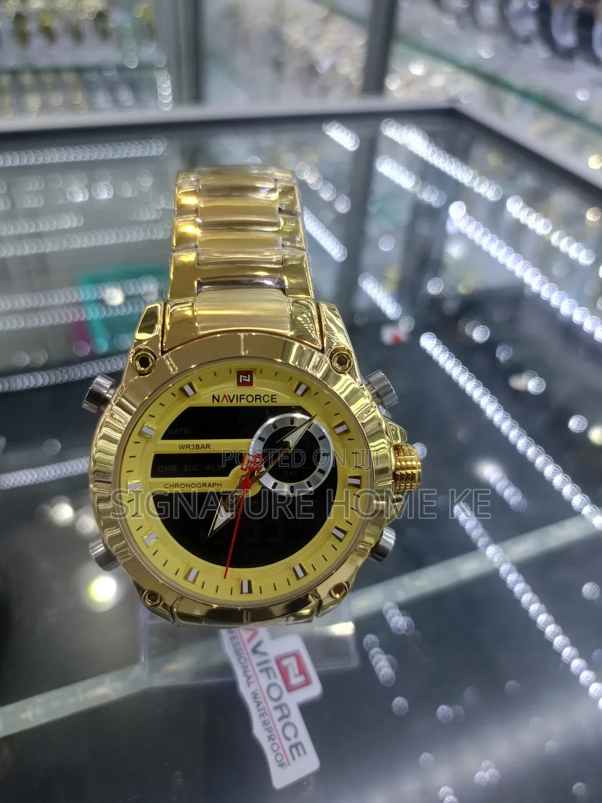 Naviforce Watch- Gold