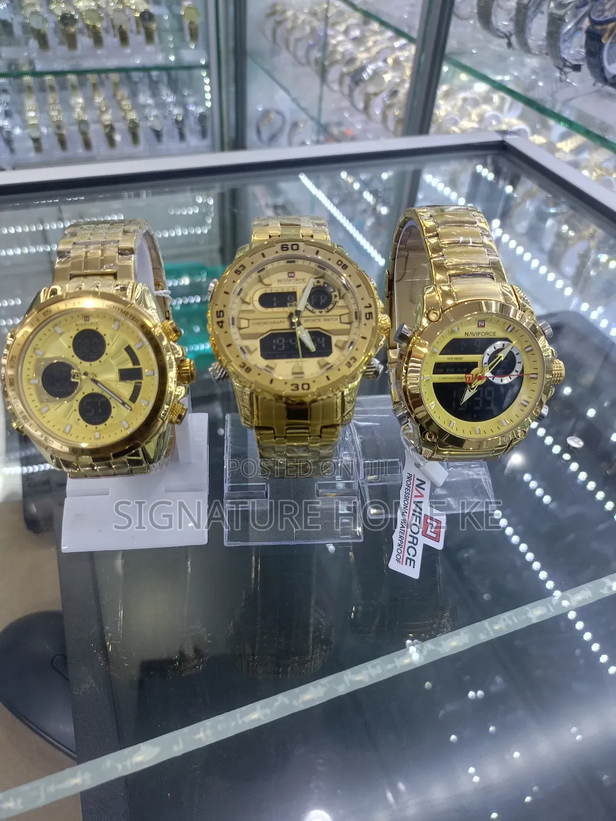 Naviforce Watch- Gold