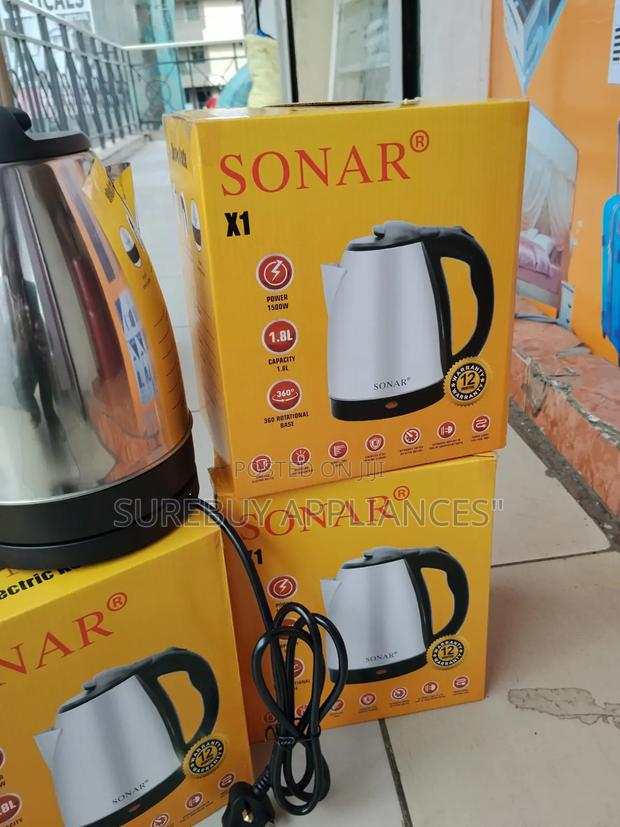 Sonar 1.8l Stainless Steel Electric Kettle - main view