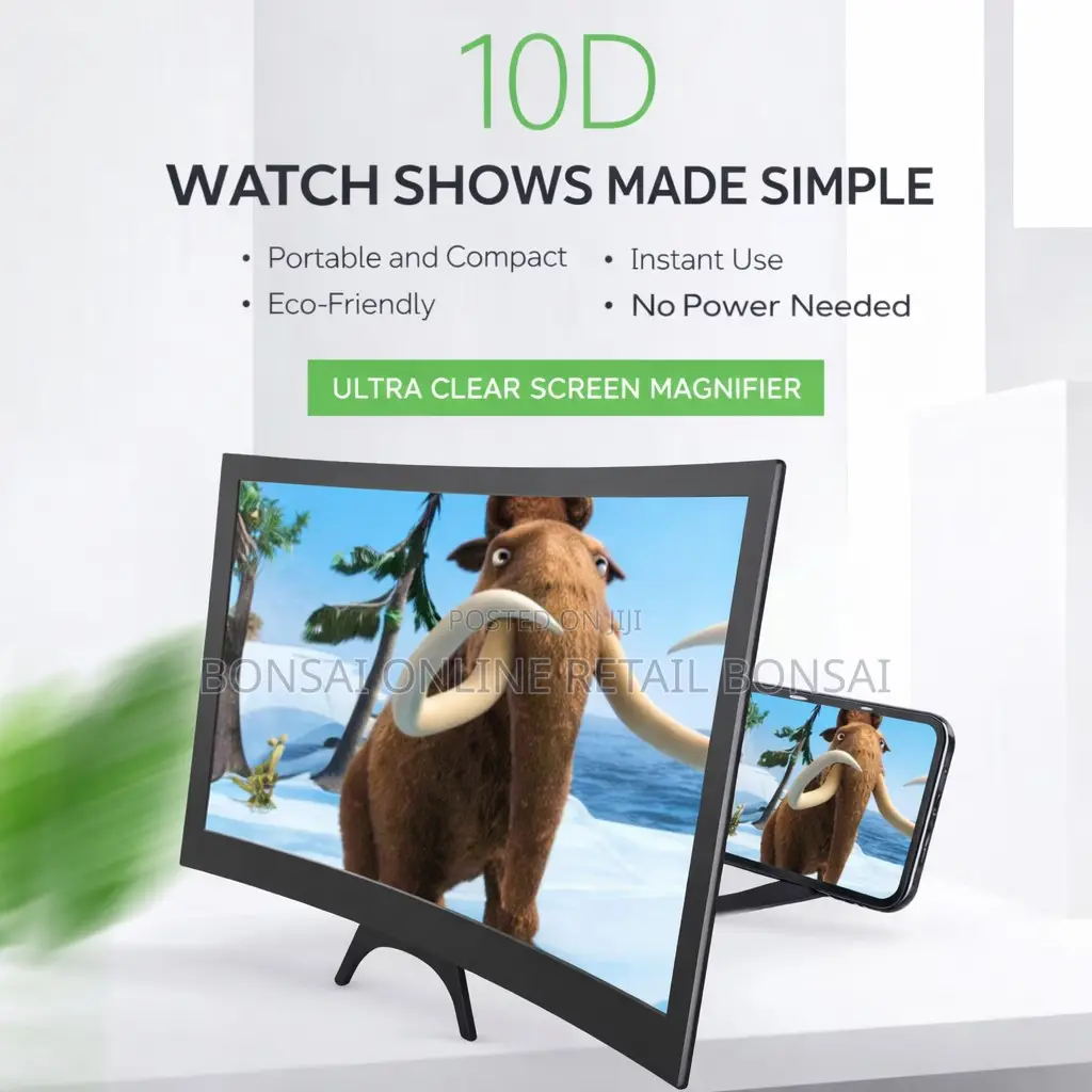 12 Inch Curved Phone Screen Magnifier Hd Mobile Video