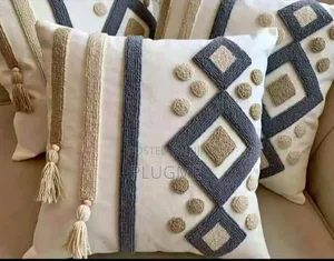 Boho Vintage Tufted Cushion Throw Pillow Cases With Tassels